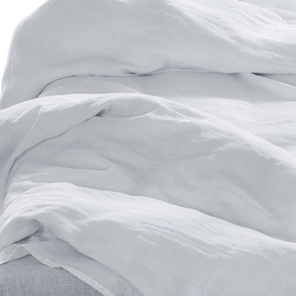 Four Piece Light Pink Linen Sheet Set
