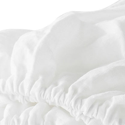 Four Piece Light Pink Linen Sheet Set