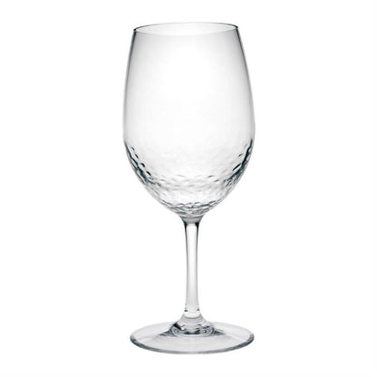 Juego de cuatro copas de vino multiusos con tallo de plástico Tritan transparente