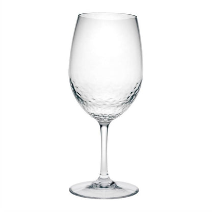 Juego de cuatro copas de vino multiusos con tallo de plástico Tritan transparente