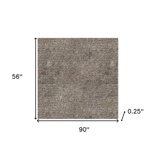 5' x 7' Gray Non Slip Rug Pad