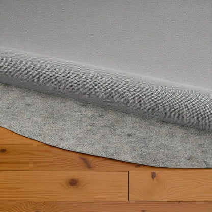 5' Round Gray Non Slip Rug Pad