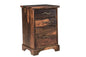 30" Dark Brown Solid Wood Three Drawers Filing Cabinet