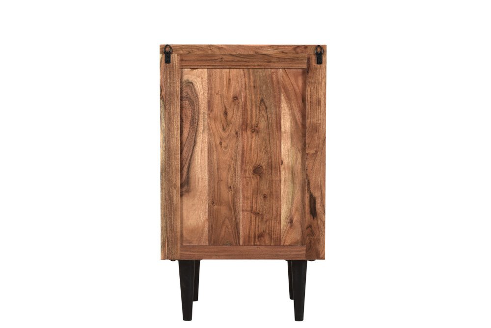 30" Brown Solid Wood Three Drawers Filing Cabinet