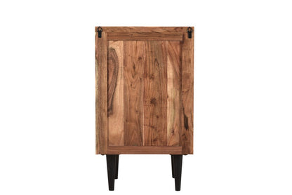 30" Brown Solid Wood Three Drawers Filing Cabinet
