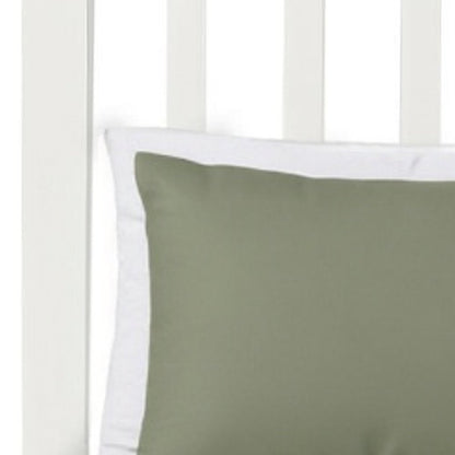 White Slat Back Solid Wood Queen Bed Frame