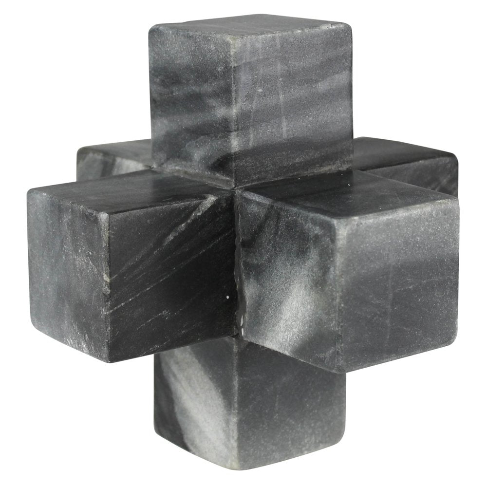 Escultura decorativa de mesa de Jack de mármol negro de 6"