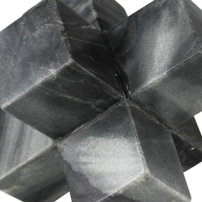Escultura decorativa de mesa de Jack de mármol negro de 6"