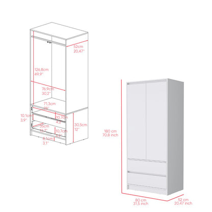 Three Piece White Bedroom Set