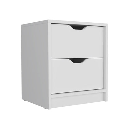 Two Piece White Bedroom Set