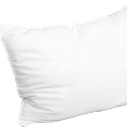 Juego de dos almohadas de microfibra hipoalergénicas tamaño king con relleno alternativo de plumón.