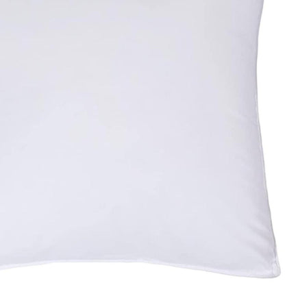 Juego de dos almohadas de microfibra hipoalergénicas de tamaño europeo, de plumón alternativo.