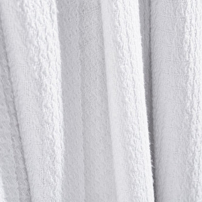 King White Cotton Waffle Weave Honeycomb Blanket