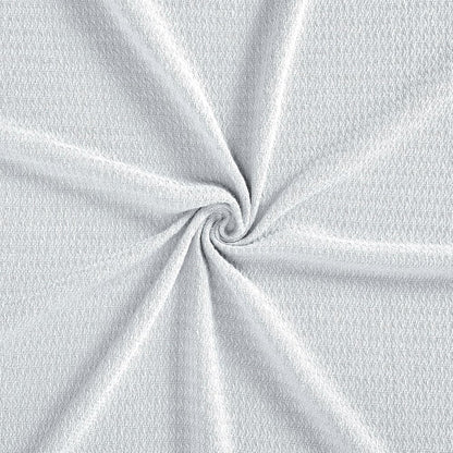 King White Cotton Waffle Weave Honeycomb Blanket