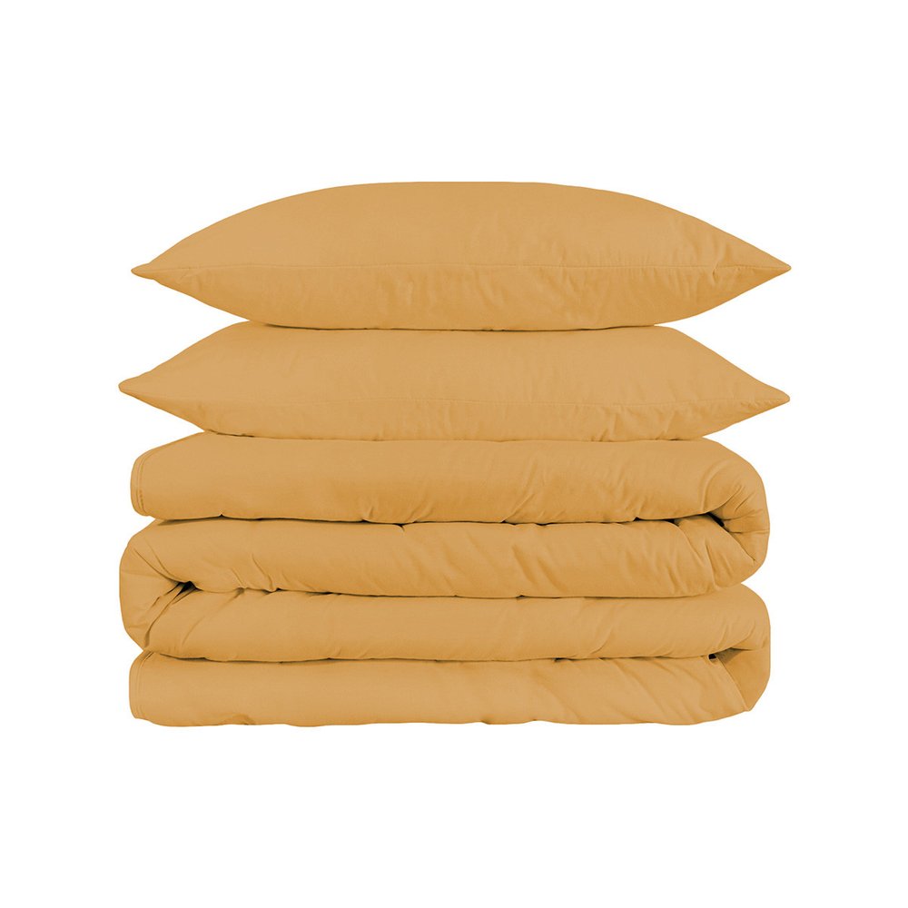 Juego de funda nórdica lavable de algodón Gold King de 1200 hilos