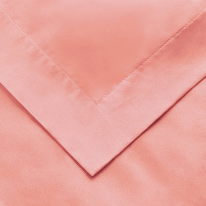 Juego de funda nórdica lavable de algodón de 1500 hilos color rosa polvoriento