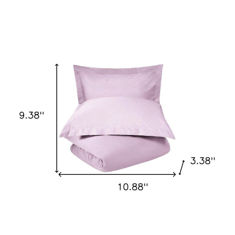 Juego de funda nórdica lavable Lilac Queen 100 % algodón de 300 hilos