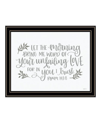 Your Unfailing Love Black Framed Print Wall Art