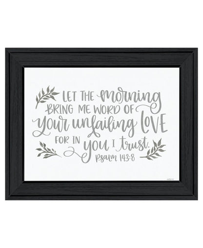 Your Unfailing Love Black Framed Print Wall Art