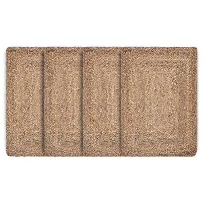 19" Set of Four Natural Jute Placemats