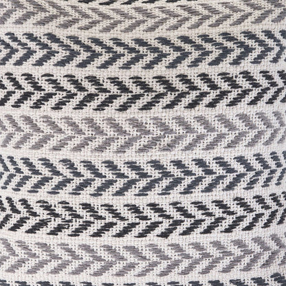 Set of Two 18" X 18" Blue Beach Chevron Cotton Zippered Pillow