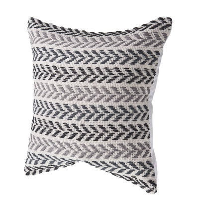 Set of Two 18" X 18" Blue Beach Chevron Cotton Zippered Pillow