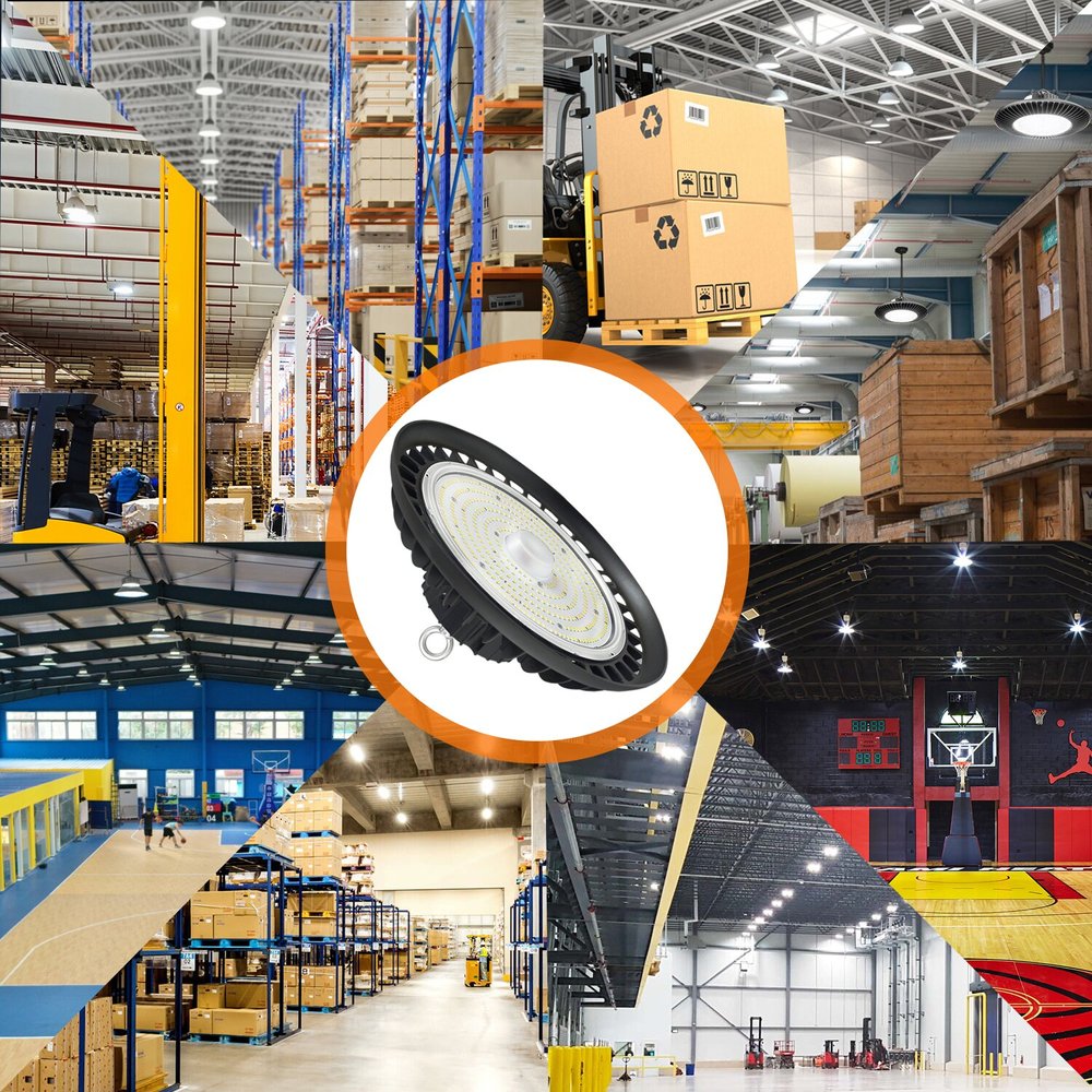 Black Metal LED Ceiling Light