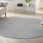 10' Gray And Silver Round Indoor Outdoor Area Rug