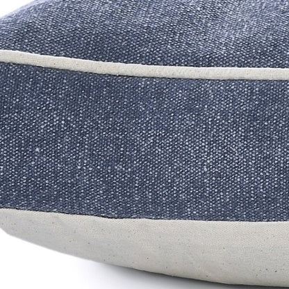 24" X 36" Stonewashed Blue Pillow Style Pet Bed With Removable Cover