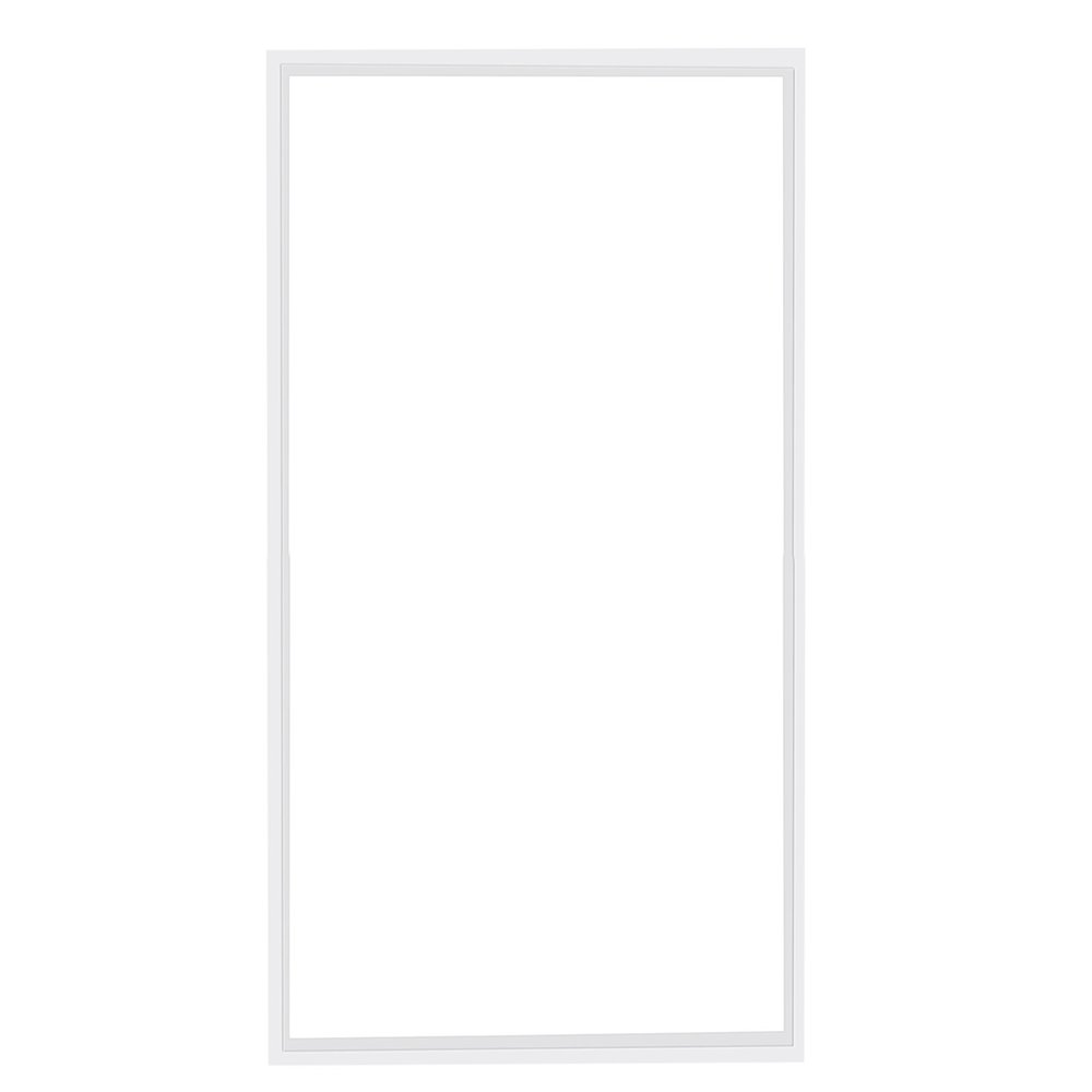 Rectangle Two Light Metal LED Dimmable Semi-Flush Ceiling Light