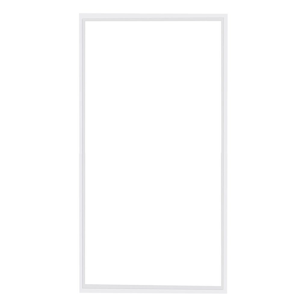 Rectangle Two Light Metal LED Dimmable Semi-Flush Ceiling Light