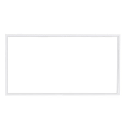 Rectangle Two Light Metal LED Dimmable Semi-Flush Ceiling Light