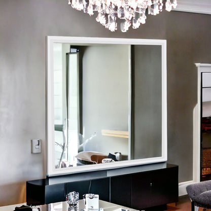 Square Square Two Light Metal LED Dimmable Semi-Flush Ceiling Light