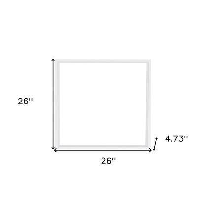 Square Square Six Light Metal LED Dimmable Semi-Flush Ceiling Light