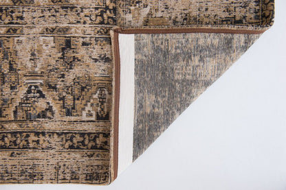 9' X 13' Brown Oriental Non Skid Area Rug