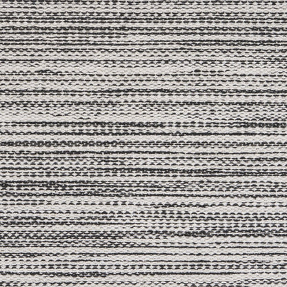 19" Set of Four Black And White Striped Cotton Placemats