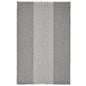 19" Set of Four Gray And White Striped Cotton Placemats