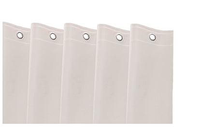 Cortina de ducha de vinilo blanco de 72"