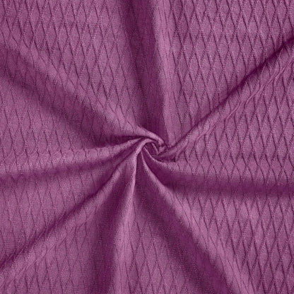Queen Purple Cotton Woven Geometric Blanket