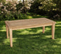 Mesa de centro para exterior de madera maciza natural de 47"
