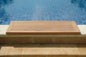 Alfombra de ducha de teca natural de 99 cm