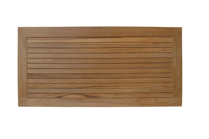 Alfombra de ducha de teca natural de 99 cm
