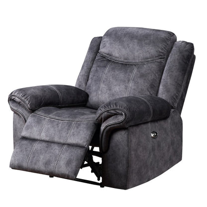41" Granite Gray Fabric Power Recliner