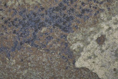 9' X 12' Taupe Brown And Black Abstract Area Rug