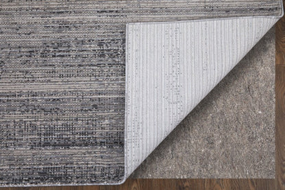 9' X 13' Gray Ivory And Taupe Area Rug