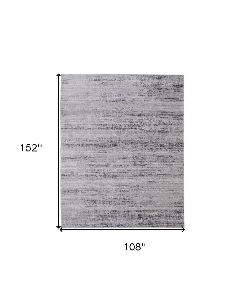 9' X 13' Gray Ivory And Taupe Area Rug