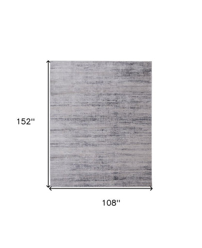 9' X 13' Gray Ivory And Taupe Area Rug
