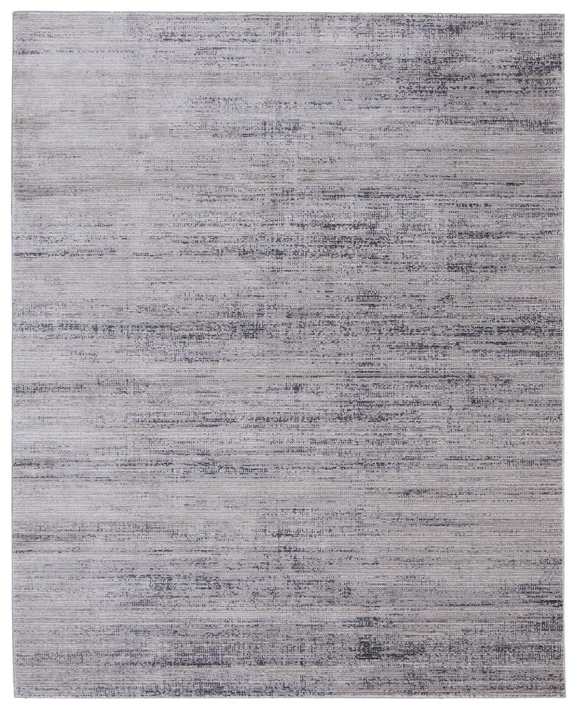 9' X 13' Gray Ivory And Taupe Area Rug