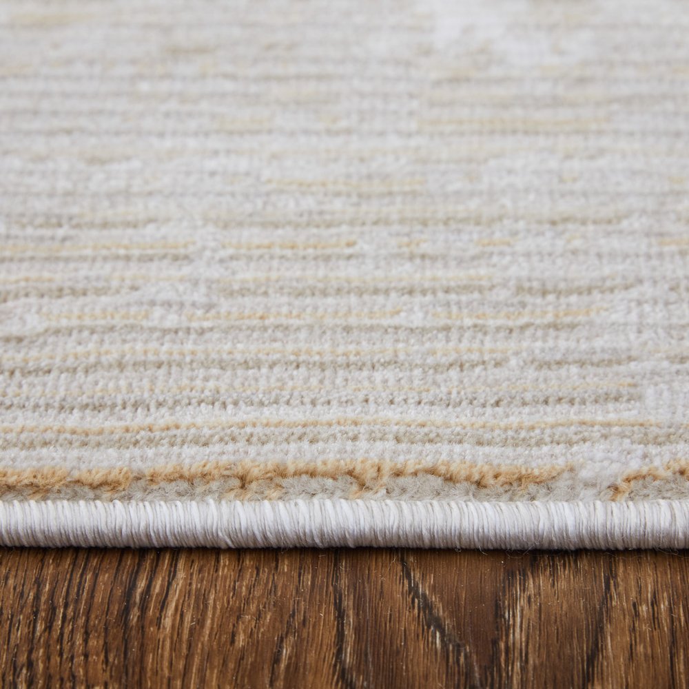 9' X 13' Gray Brown and Ivory Abstract Power Loom Area Rug