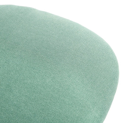Teal and White Adjustable Height Swivel Rolling Office Chair